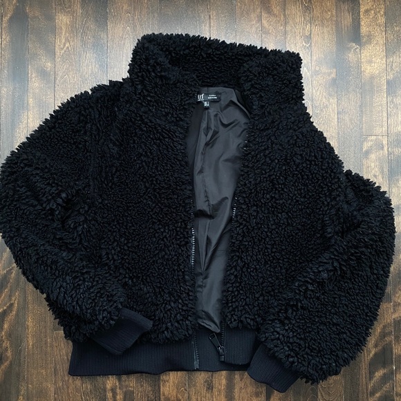 Zara TRF Collection Teddy Fleece Bomber Jacket - Picture 6 of 14